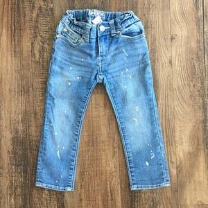 Peek Distressed splatter Blue Jeans for Kids